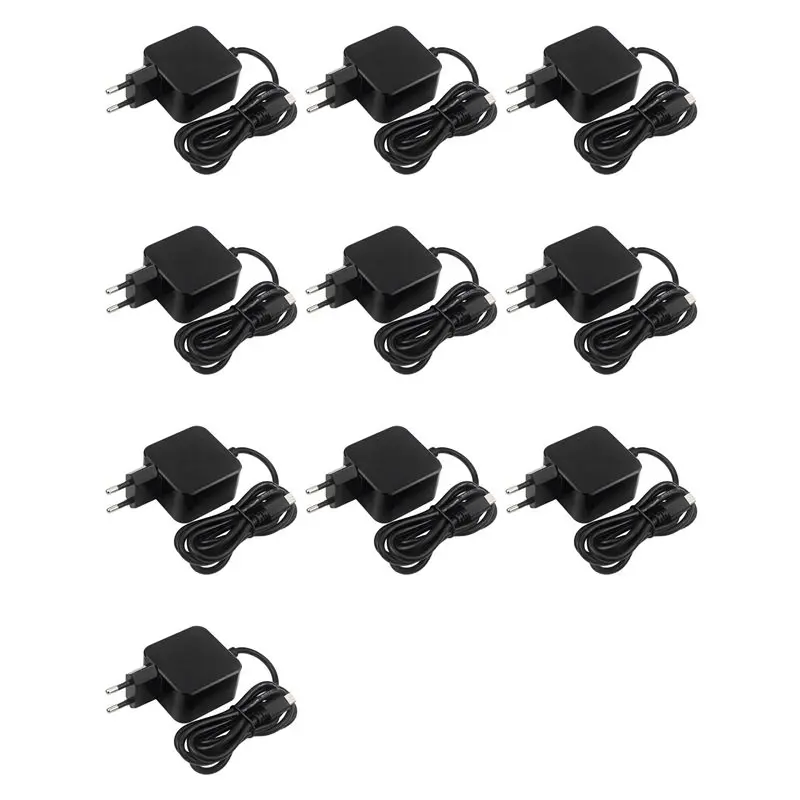 B04C-10X For Raspberry Pi 5 Power Supply PD 27W 5.1V 5A USB Type C Power Adapter For RPI 5 Pi5 Accessories - EU Plug