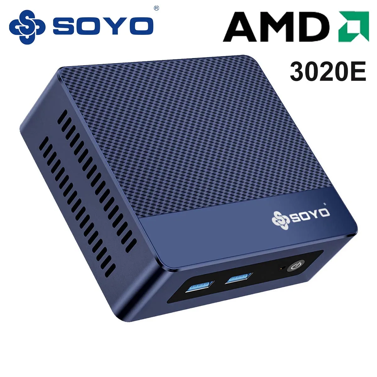 SOYO M4 Mini PC AMD 3020E 8GB RAM, 256GBSSD Beat N4020, Up to 2.6GHz Windows 11Pro - Compact & Ideal for Home, Business & Gaming
