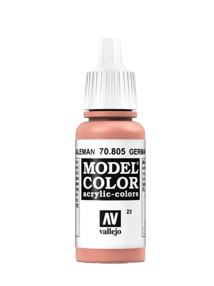 Pigmento de tinta acrílica Vallejo, coloração de modelos, AV à base de água, série de revestimento manual, Gunpla militar, cor plástica, 17ml, 001-055