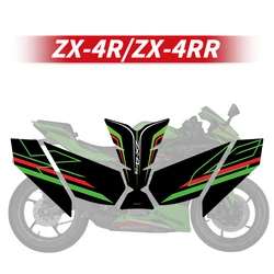 For KAWASAKI ZX4R 4RR Fuel Tank Protection Stickers Kits Of Motorcycle Accessories Gas Fuel Pad Decoration Refit Decals