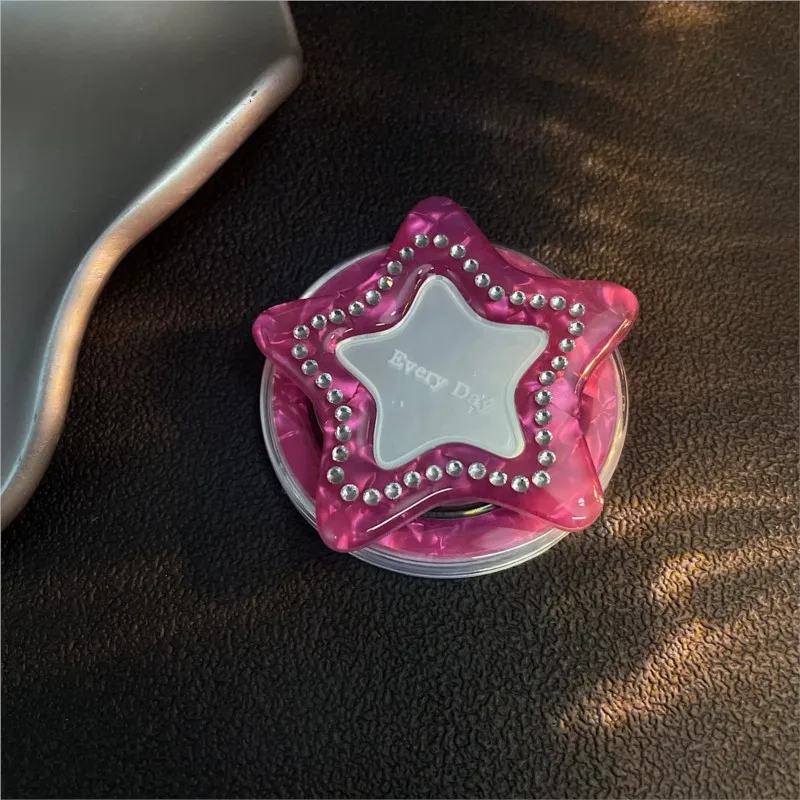 

Милый акриловый держатель-подставка для телефона с зеркалом в форме звезды и сердца, инкрустированный стразами, для iPhone, Samsung, iPad, Magsafe Smart Tok