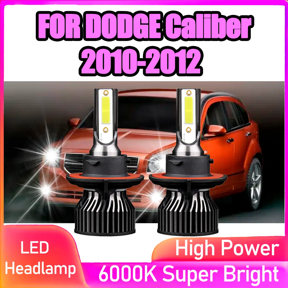 

2 шт. H13 120 Вт турбо-автолампы 20000LM светодиодные лампы для фар 6000K белые автомобильные фары Plug and Play для DODGE Caliber 2010 2011 2012