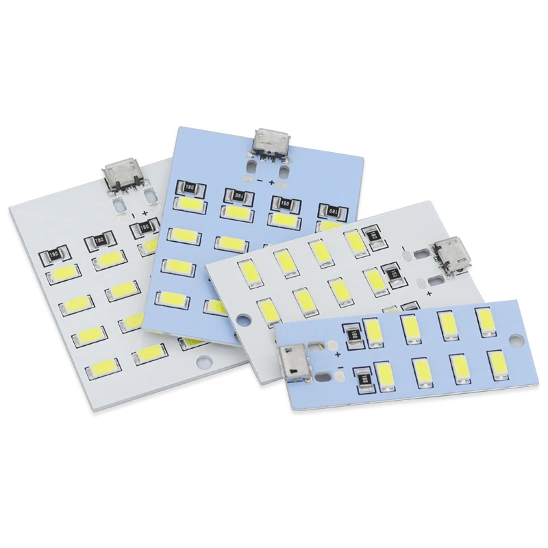 1PCS high quality 5730 smd 5V 430mA~470mA White Mirco Usb 5730 LED lighting panel USB mobile light Emergency light night light