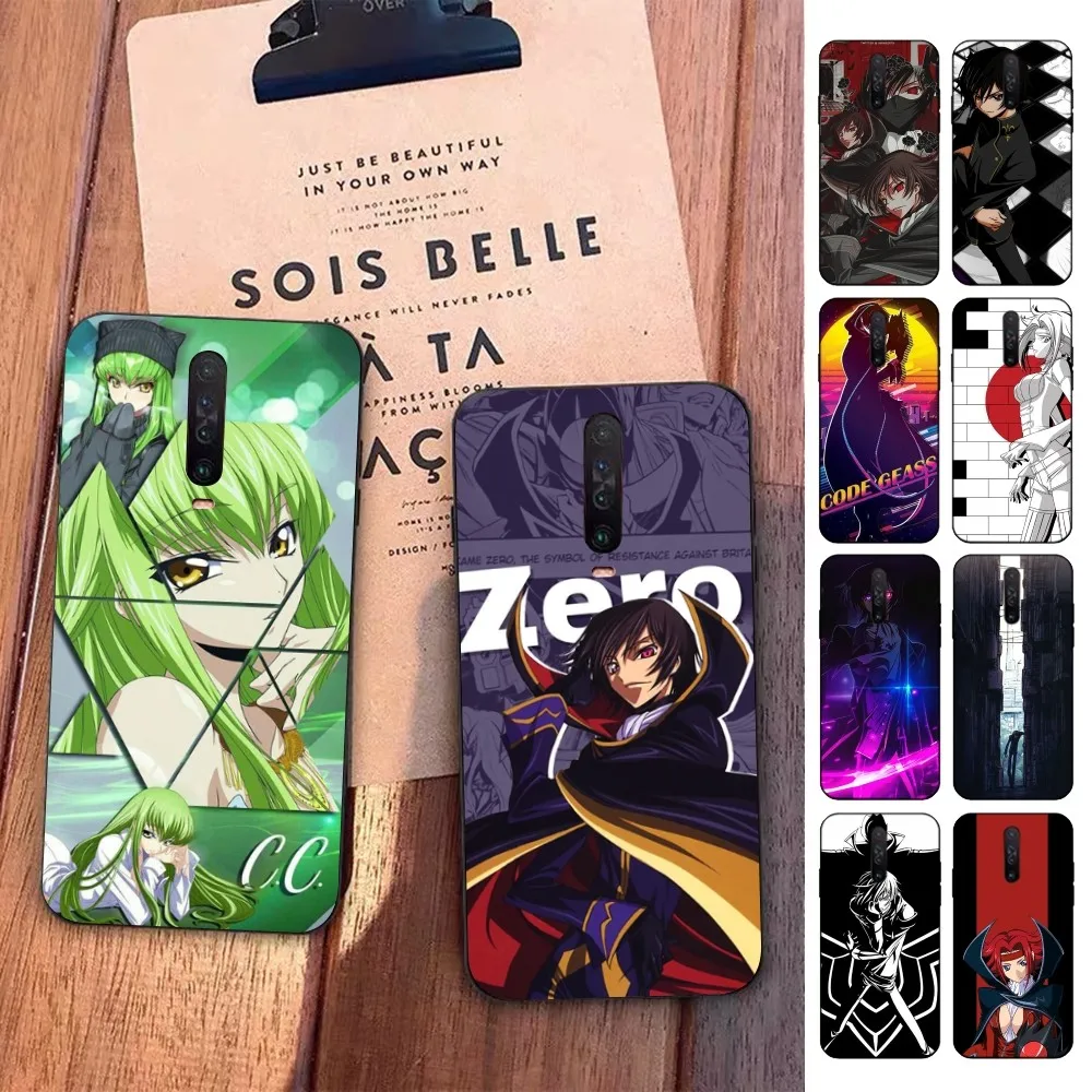 Code Geass  Phone Case For Redmi 5 6 7 8 9 10 plus pro 6 7 8 9 A GO K20 K30 K40 pro plus F3 Fundas