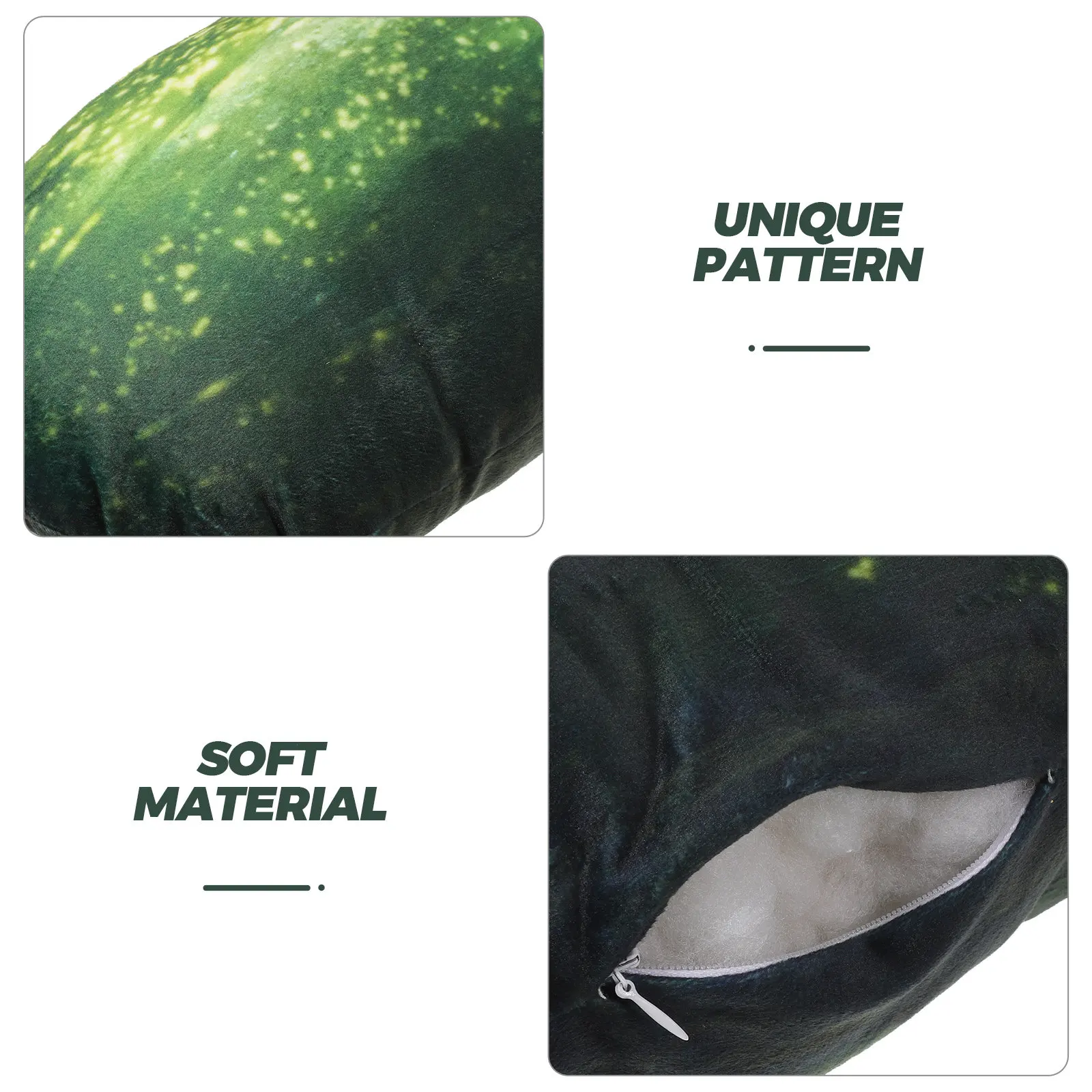 Stuffed Pickle 3D Pillow Giant 50Cm Realistic Food Cushion Couch Decor Funny Vegetable Novelty Throw Pillow Stuffed Pickle