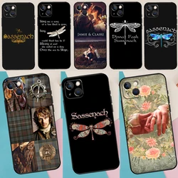 OUTLANDER TV Jamie Sassenach Dragonfly Bumper For iPhone 14 13 Pro Max 12 mini 11 Pro Max 6 7 8 Plus XS XR XS Max SE 2020 Cover