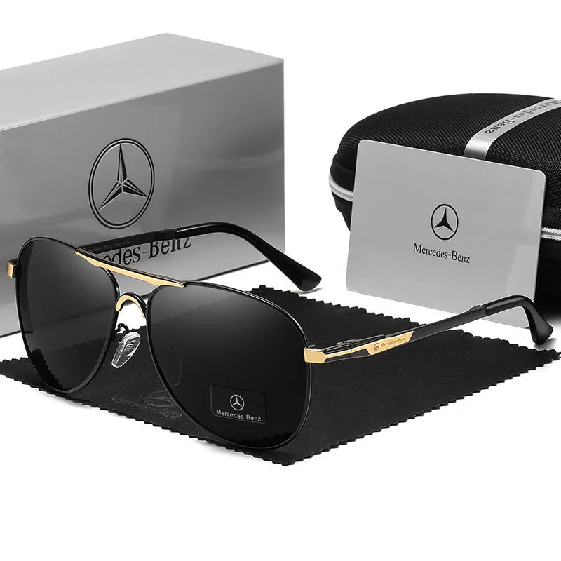 For Mercedes Benz A B C E V R-Class A45 C43 CLA GLA GLC SL Car Luxury Men Driving Polarized Sunglasses Anti Glare Driver Goggles