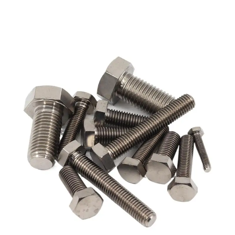 

50pcs/lot Titanium external hex bright bolt din933 m2.5x5/6/8/10~20mm hexagon head screw pure titanium alloy Corrosion-resistant