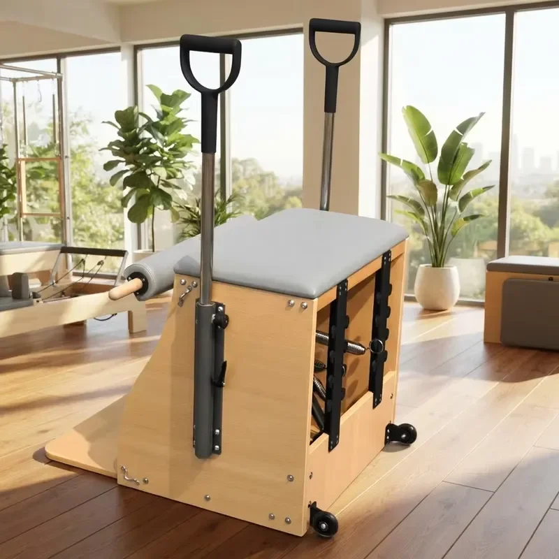 for Multifunctional Luxury Fitness Chair Solid Beech Wood for Villa Gyms High End Venues Family Pilates Training