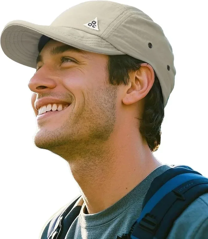 Sommer Trucker Cap 5-Panel-Baseballkappen Männer Frauen Kurze Krempe Papa Hüte Flat Bill Casual Running Cap Sonnenhut Paar Kadettenkappe – Detail 13