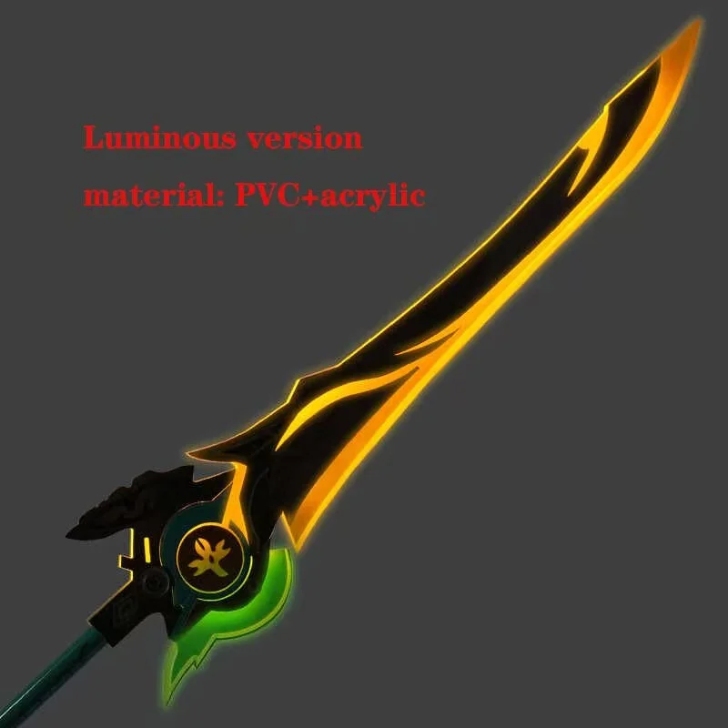 JingYuan Cosplay Luminous Weapons Game Honkai:Star Rail Cosplay Long Knife Props Halloween Christmas Fancy Party Accessories