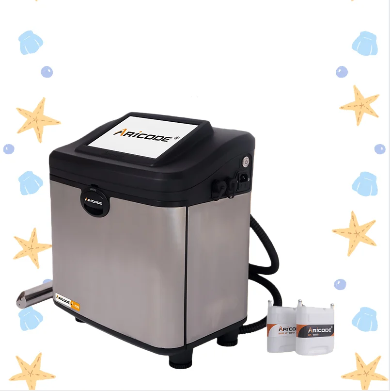 Industrial Cij Continuous Inkjet Printer Date Printing Barcode Batch Coding Machine For Food Beverage Industry
