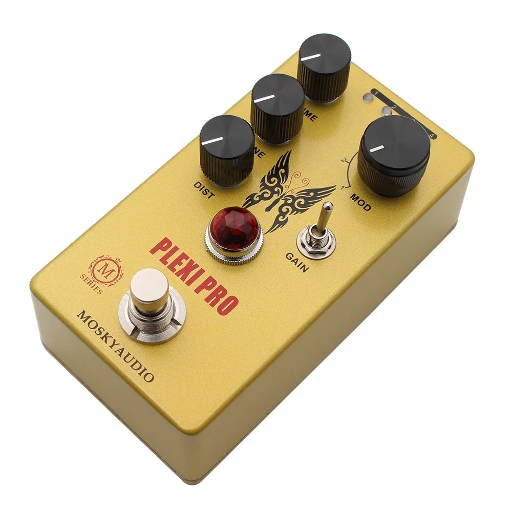Mosky Plexi Pro Distortion Effect Pedal With Mode/volume/tone/dist/gain Button Controller For Guitar