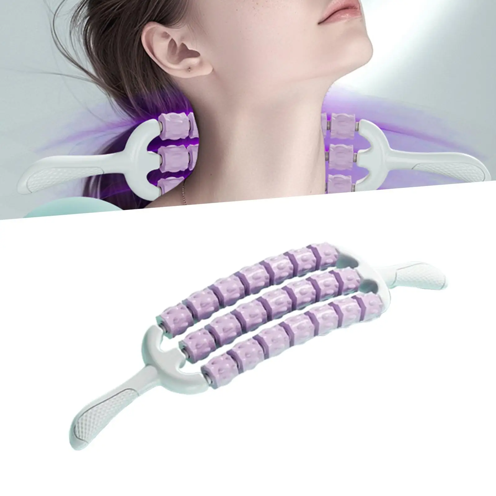 Multifunctional Massage Roller Stick Yoga Foam Massager Back Leg Muscle Relaxation Tool for Home Gym