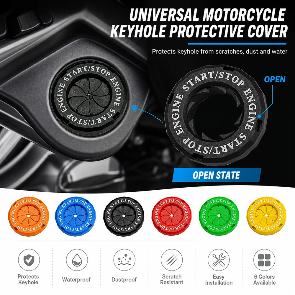 Motorstartknopf-Abdeckung für Auto-Innenausstattung, Schutzabdeckung für Zündungs-Startschalter, Motorrad-Startring