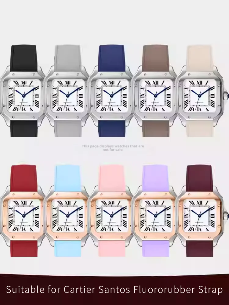 สายนาฬิกายาง FKM แบบใหม่ ขนาด - Cartier Watch Santos บทวิจารณ์และราคา