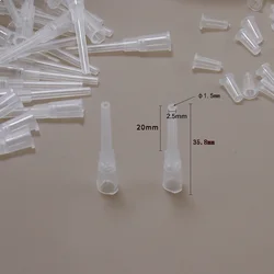 100pcs/Bag Luer Lock Syringe Tips Liquid Dispenser Needles Gauge Round Plug Cap