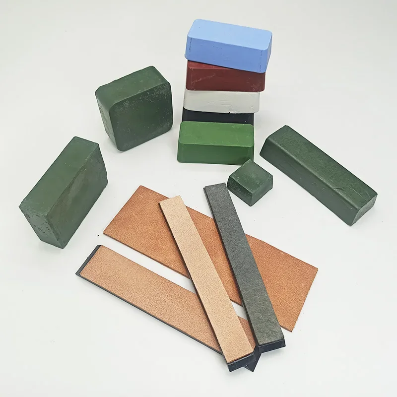 Knife Polishing Paste, Sharpening Stone, Leather Honing Strop Compound Grinding Tool