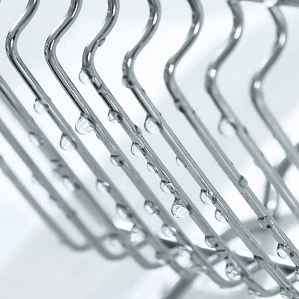 

Double Rack Suction Soap Holder Punch Free No Glue No Damage Large Capacity Waterproof Soap Dish for Kitchen Bathroom Shower