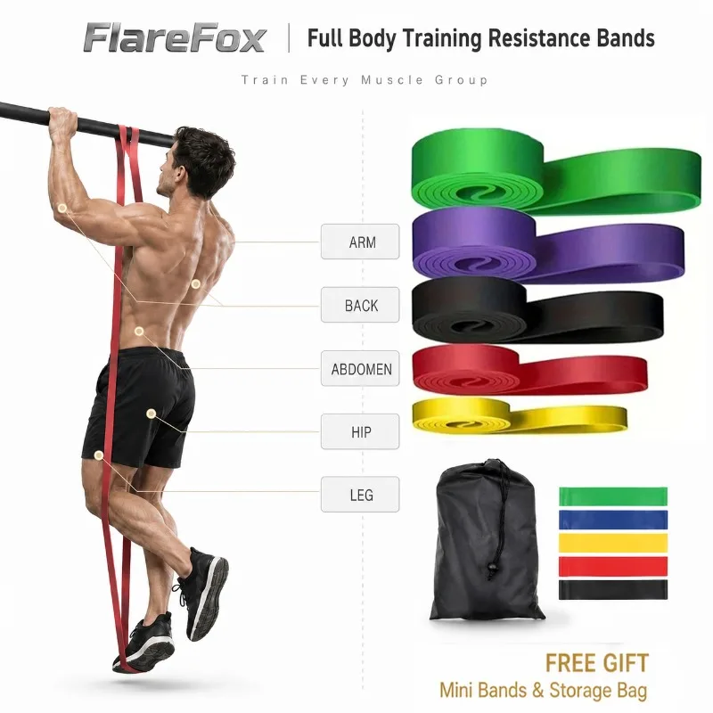 Resistance Band for Exercise, Yoga, Gym and Pull-Up Assistance description 1