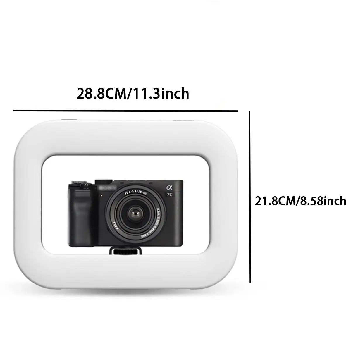 11 inch selfie light with rotatable stand and cell phone holder LED selfie light portable mini fill light for cell phone photogr