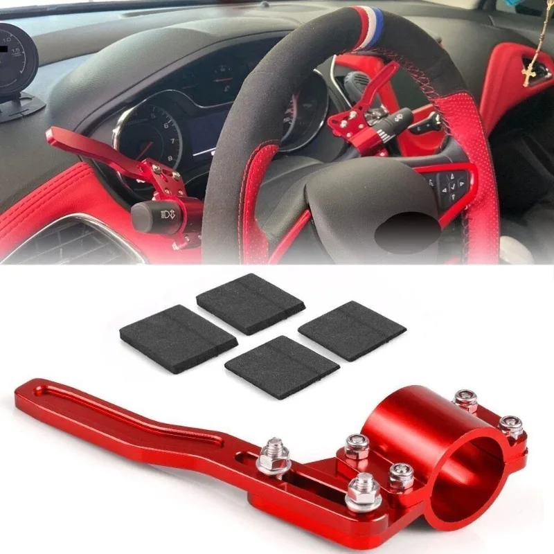 Car Universal Aluminium Steering Wheel Turn Rod Extension Adjustment Turn Signal Lever Position Up Kit Car Accessories
