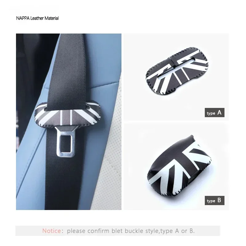 1PC Leather Car Seat Belt Clip Safety Seatbelt Lock Buckle Plug Cover Thick Insert Socket Extender Safety Buckle protective case
