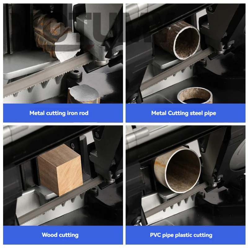 1500W Metal Cutting Machine Metal-cutting Band Saw Metal Band Sawing Machine Adjustable Speed Sawing Machine