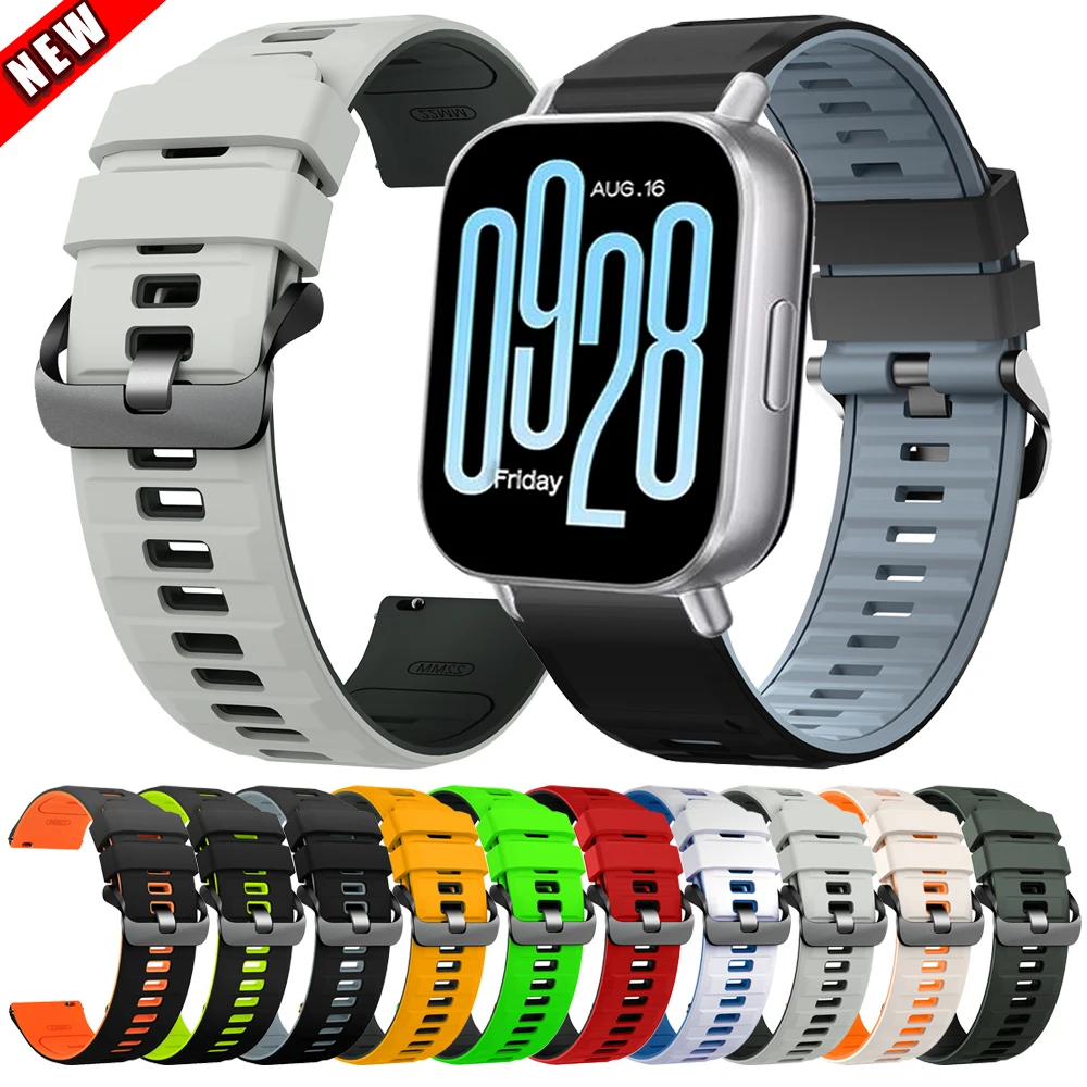 22 مللي متر سيليكون حزام رياضي لساعة Redmi 5 نشط/لايت حزام الساعات ل Garmin Forerunner 570 265 255 استبدال سوار المعصم