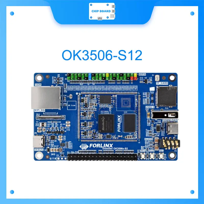 

Forlinx OK3506-S12 mini SBC with Rockchip ARM core, low-power design, and Raspberry Pi compatible interfaces