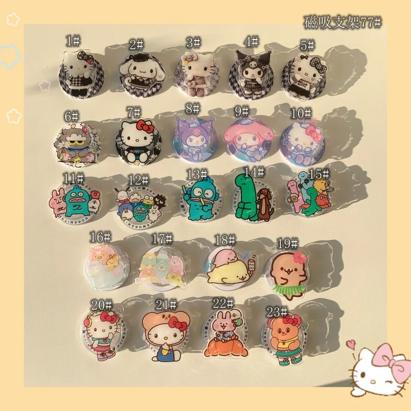 

Японский и корейский мультяшный магнитный держатель для телефона Hello Kitty Kulomi Easy Bear, совместимый с MagSafe