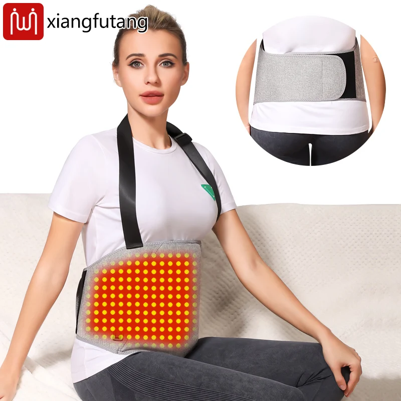 

Red Light Therapy Hot Compress Waist Belt - Uterus Care, Period Pain Relief & Blood Circulation Must-Have for Women Keep Warm