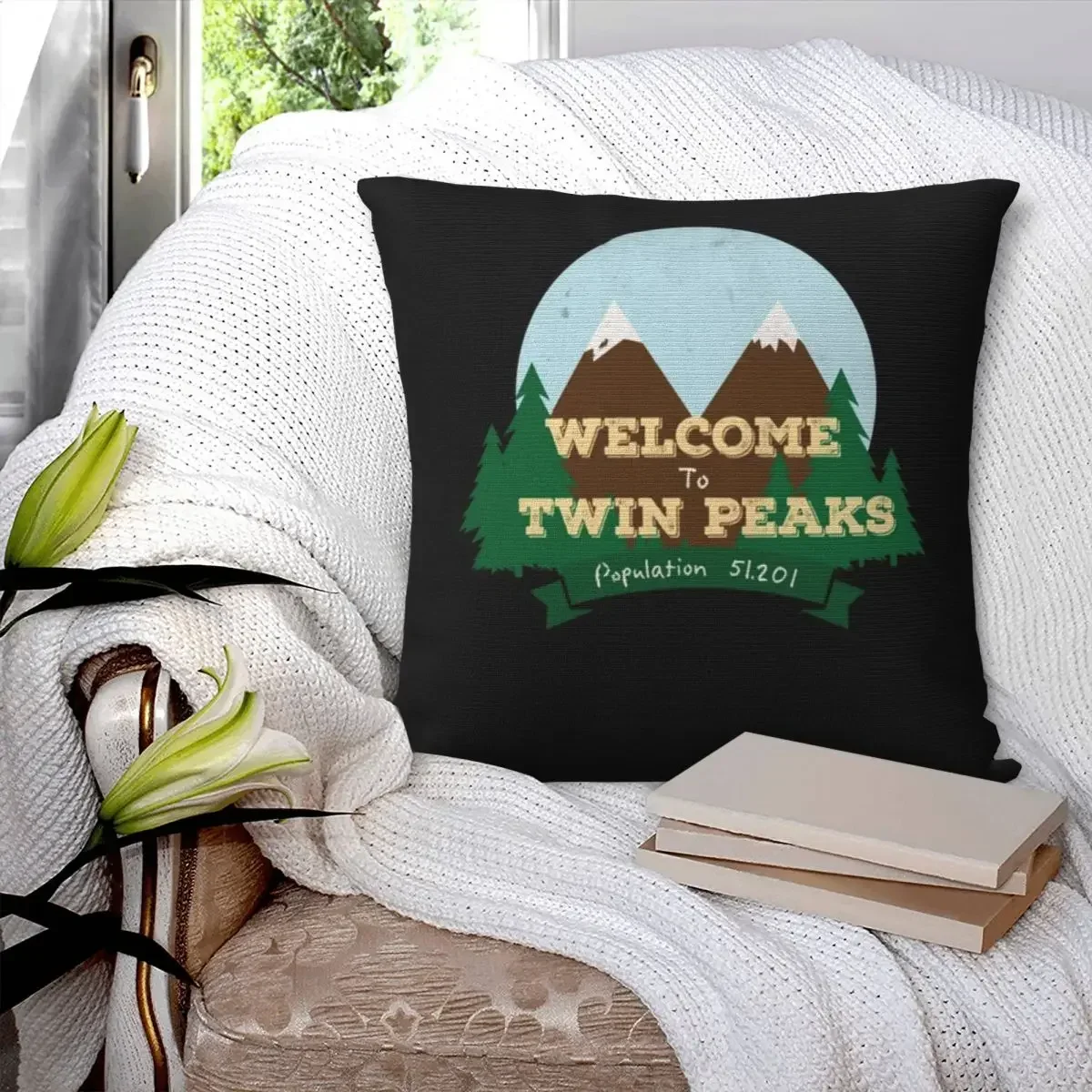 The Lazy Way To Welcome First Day Of To Twin Peaks Gifts For Movie Fans Square Pillowcase Pillow Cover Comfort Throw Pillow