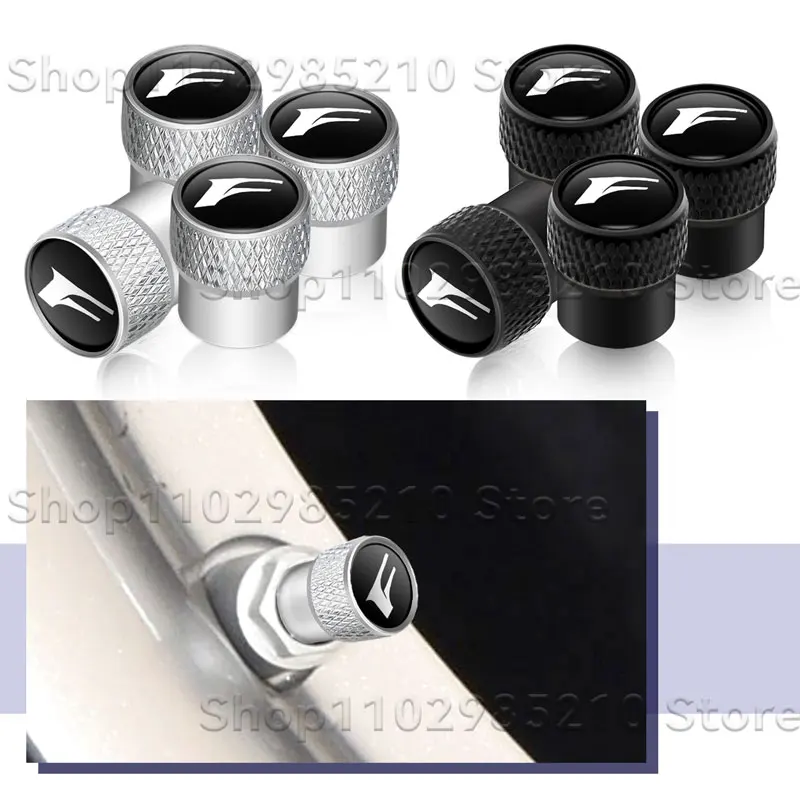 4Pcs/Set F Sport Logo Car Wheel Tire Valve Caps Metal Stem Cover For Lexus IS250 IS200 GX470 GS300 RX300 RX GS NX IS ES Decor