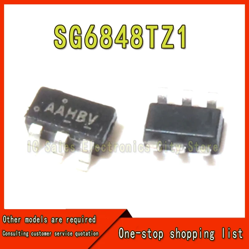 100 Stks/partij SG6848TZ1 SG6848 SG6848T (Aahbh) Sot-23-6 yeni orijinal