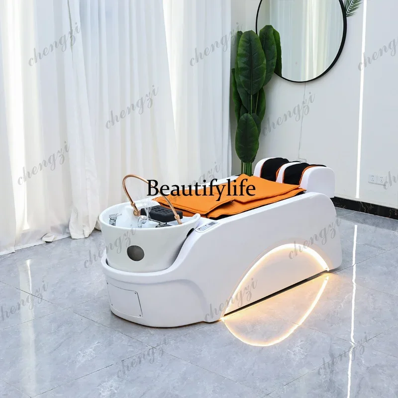 K153  Comfort Adult Shampoo Chair Lounge Beauty Shower Sink Shampoo Chair Hair Salon PU Leather Furniture