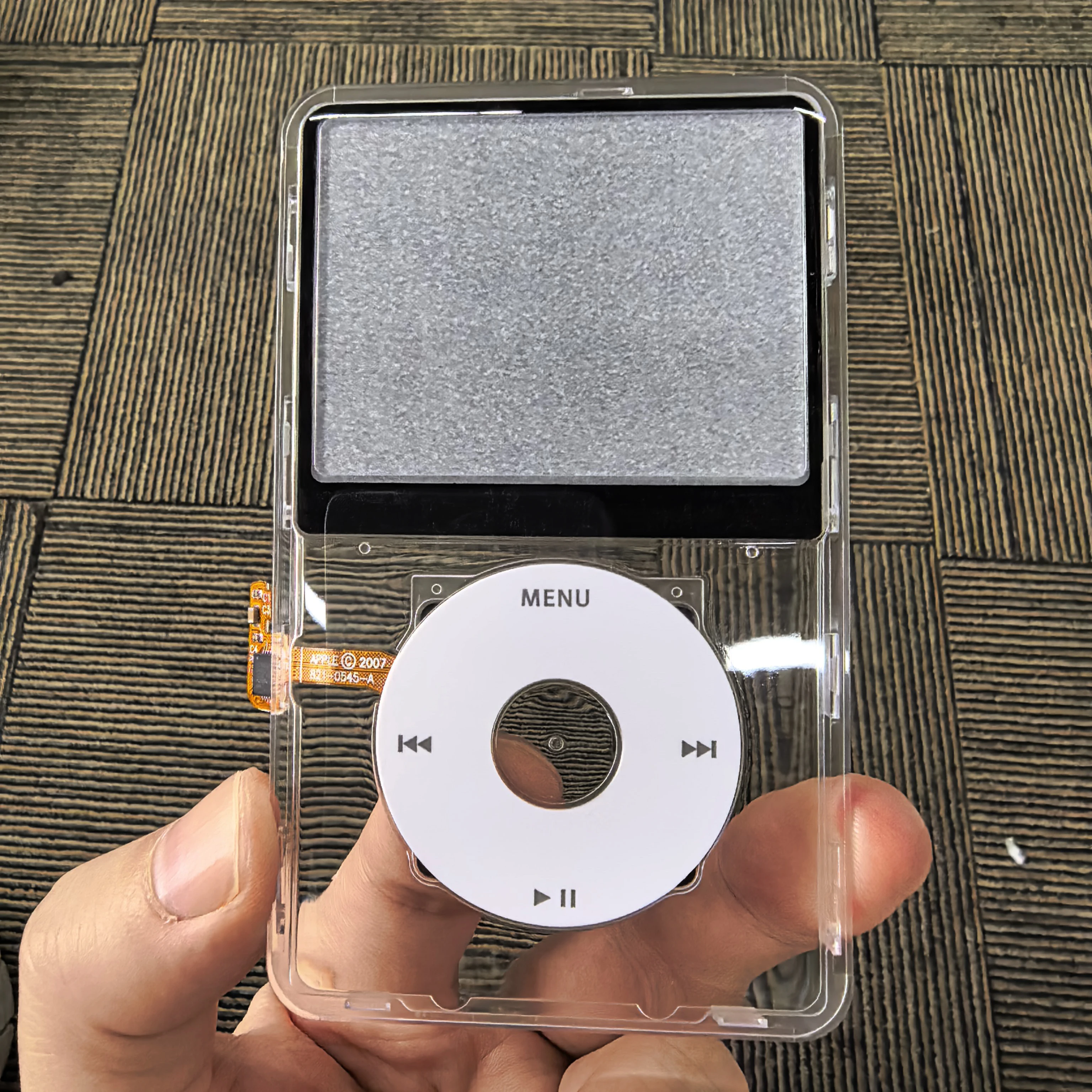 Clear Faceplate Transparent Front Housing Case with Clickwheel Flex Button Kit For iPod Classic 6th 7th Gen 80GB 120GB 160GB image 3