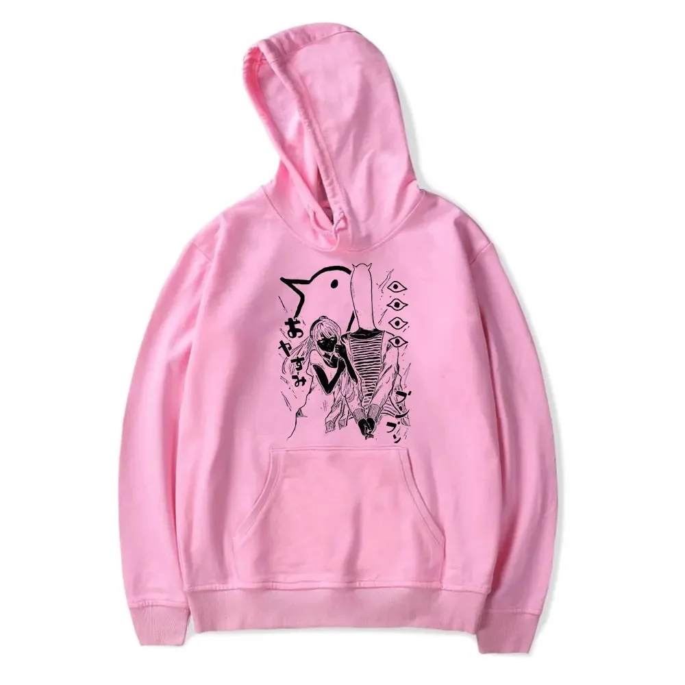 Oyasumi-Goodnight Punpun Hoodie untuk homen e mulheres, moletom de manga compir, pulover fashion 2024