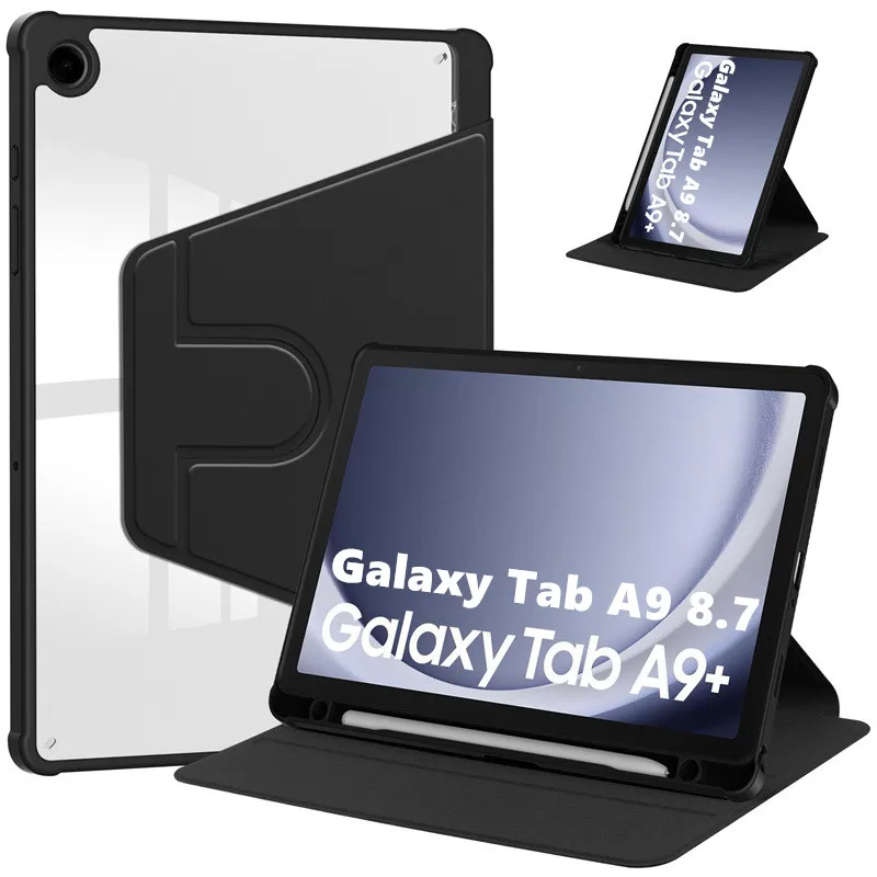 For Samsung Galaxy Tab A9 Plus 11inch SM-X210 Rotating With Pencil Holder Smart Cover for tablet samsung A9+A9 8.7