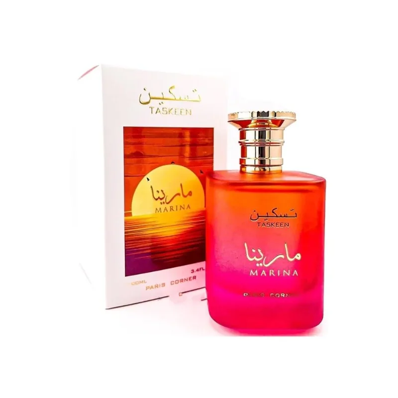 100 مل باريس كورنر Taskeen Marina Tropical Eau de Parfum 3.4 Fl Oz للجنسين عطور عربية أصلية مكياج وودي فيرومونز دائم