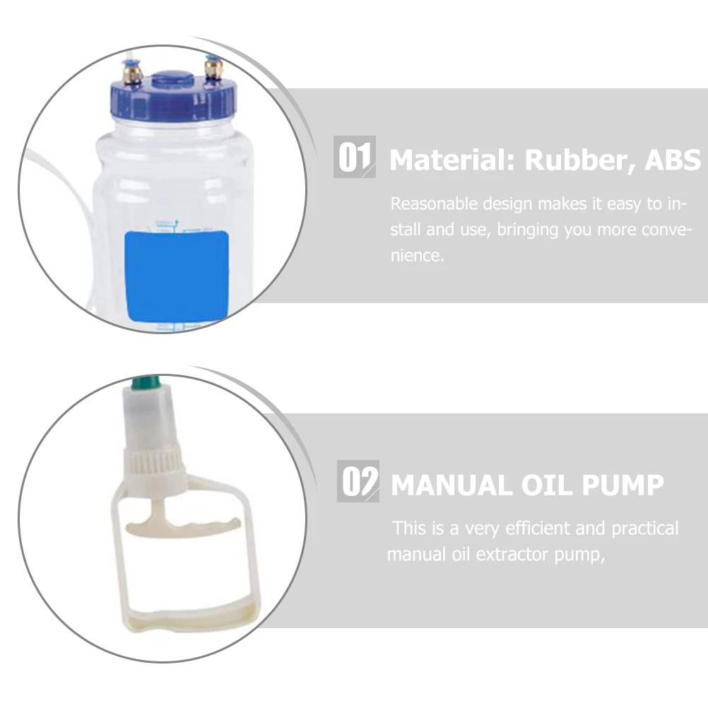 

2L Manual Change Car Fuel Transfer Motor Oil Vacuum Fluid Extractor Automotive Fluid Extractor Hand Pump Tool Car Repair Tool