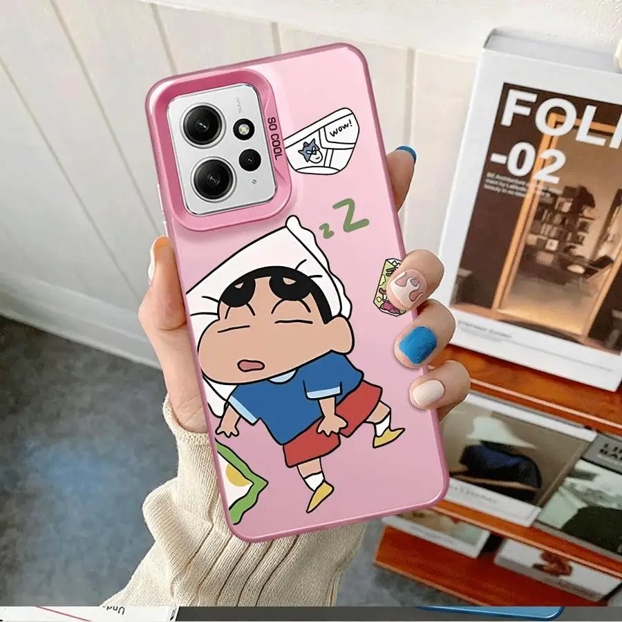 C-Crayon S-ShinChan Phone Case for Xiaomi Redmi Note 10 Pro 12S 13 11s 10s 11 Pro Plus 12 Pro 9s 9 Soft Cover Cell