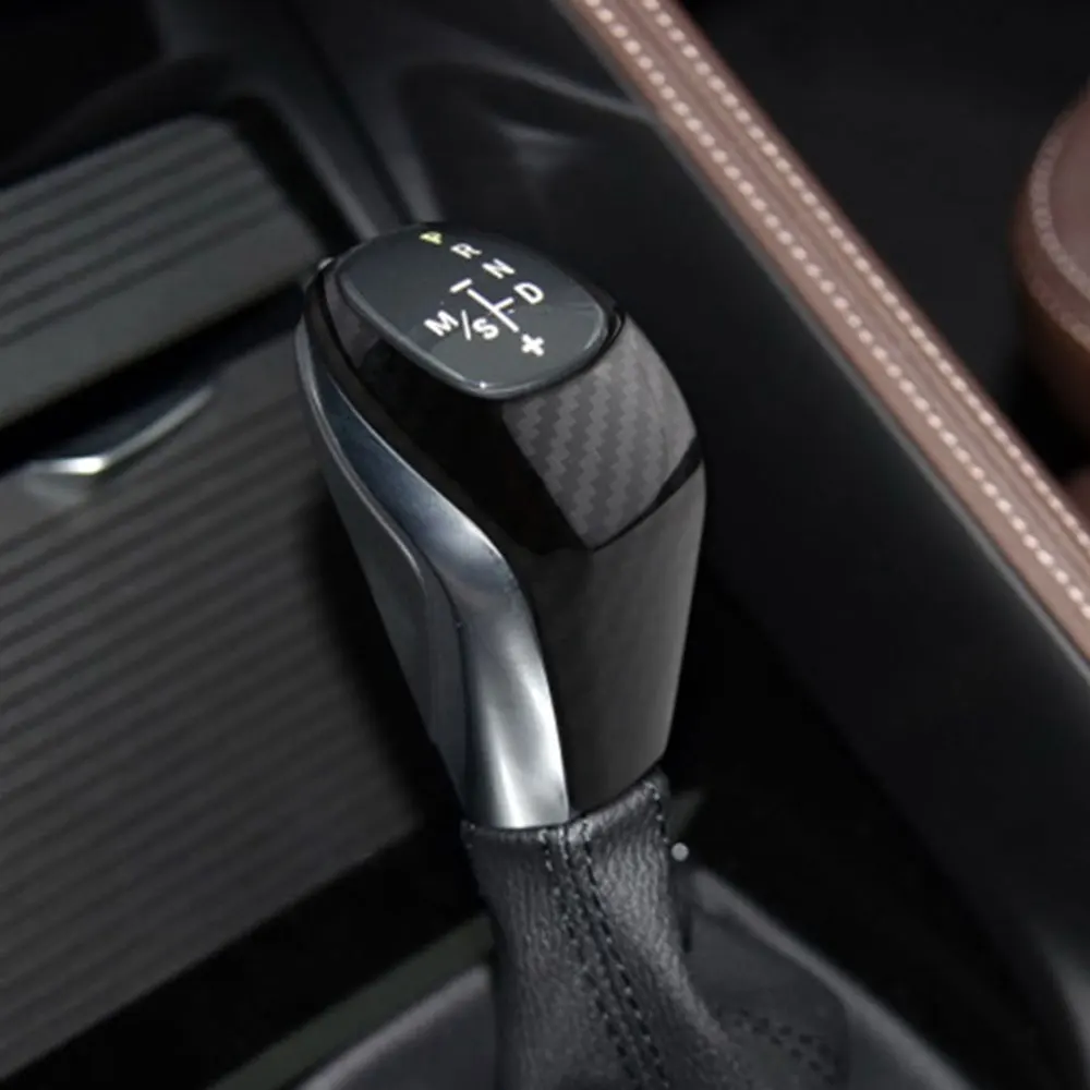 

New Fit for BMW X1 2 Series F48 F46 2015 2016-2018 ABS Carbonfiber Car Gear Head Shift Knob Protection Cover Trim Accessories