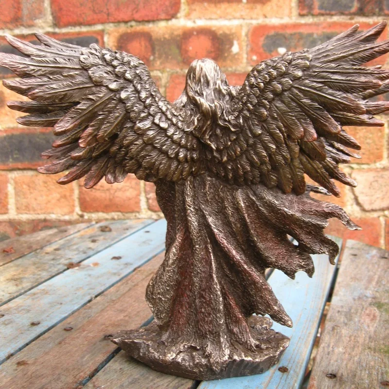 New Archangel Metatron Angel Transformation Sculpture Resin Crafts Garden Statue Creative Theme Belief Small Decoration