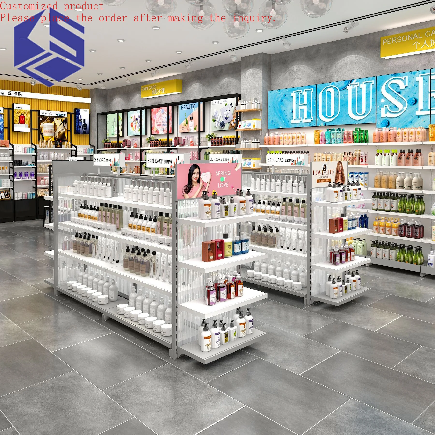 

Custom.OEM Custom Metal Floor Stand for Cosmetic Makeup Display Rack Wholesale for Shopping Malls