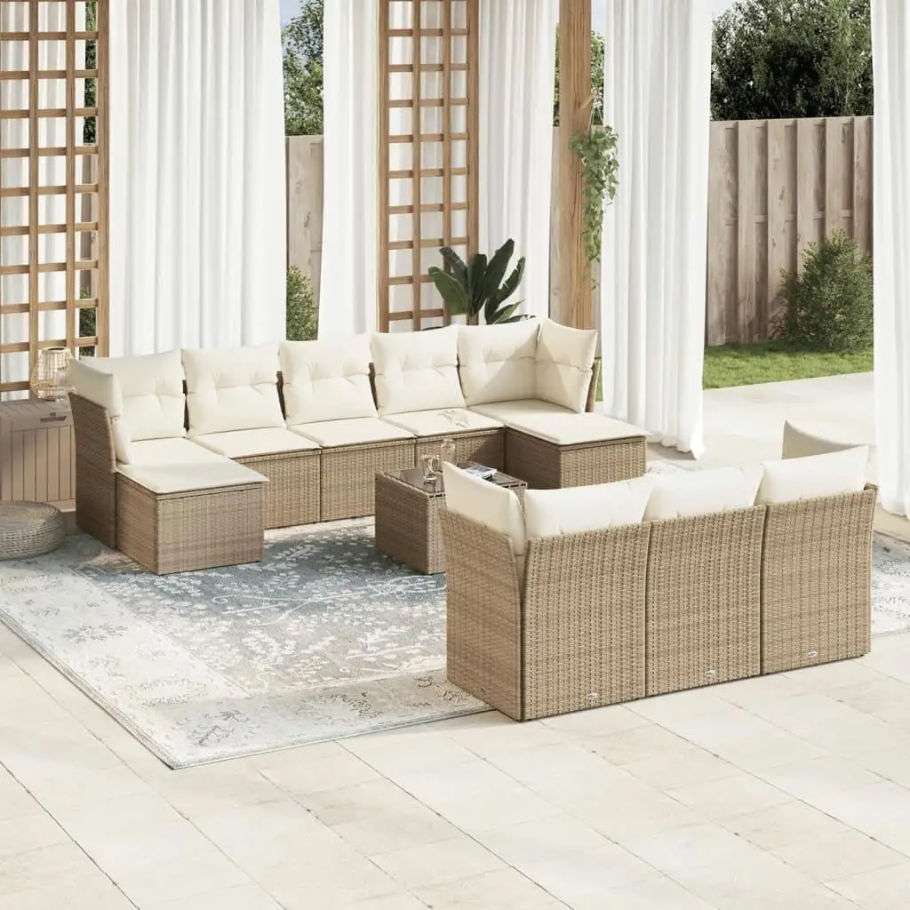 

Beige Garden Sofa Set Outdoor Furniture Comfortable Patio Seating for Relaxation and Entertainment