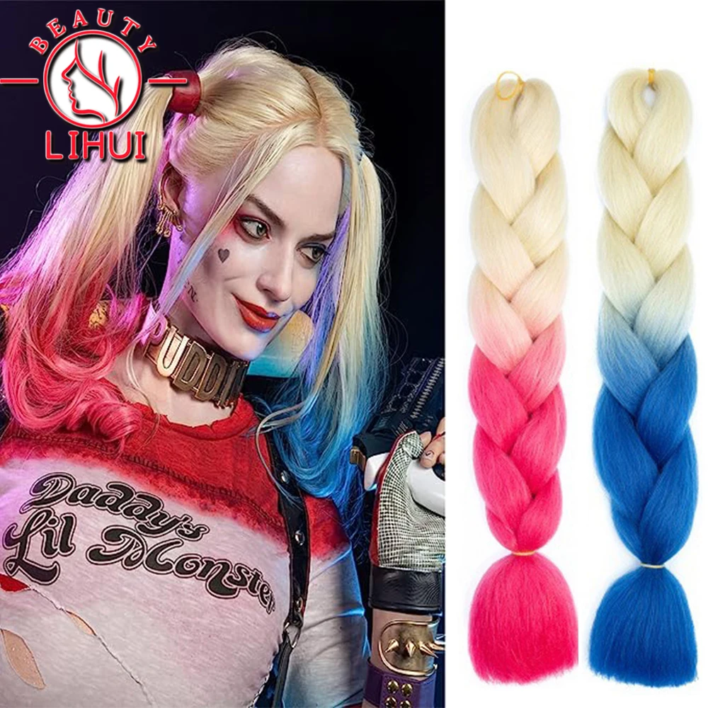 

Плетеные волосы, 24 дюйма, Джамбо косы, синтетические волосы для наращивания кос, чистый цвет Омбре, прическа «сделай сам», 100 г/упак., красный, оранжевый, желтый