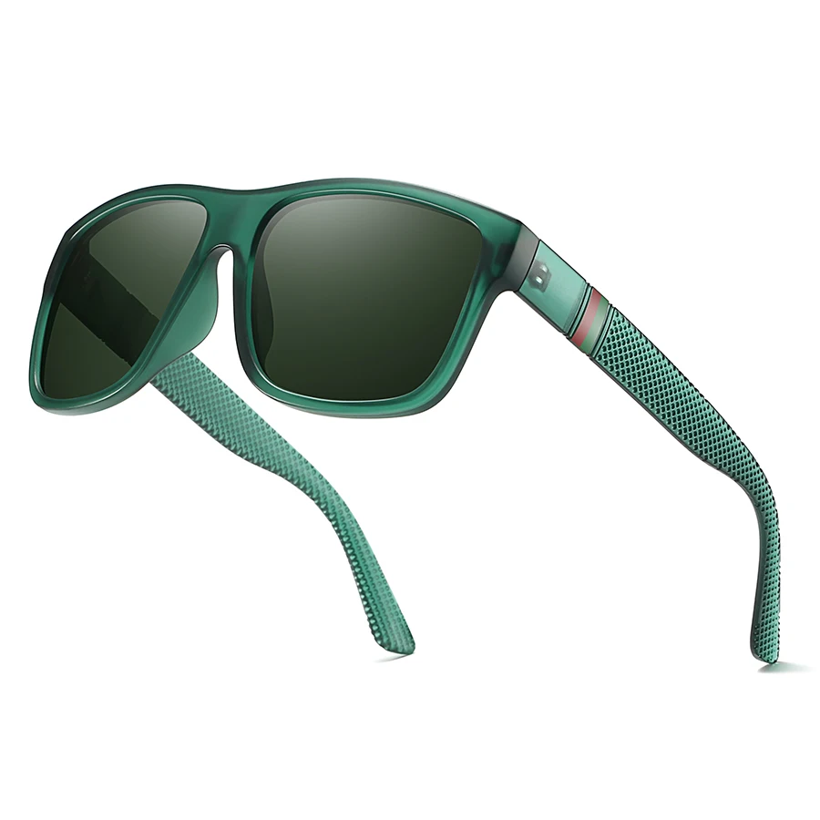 Oversized Square Sunglasses Vintage Brand Designer New Fashion Check Pattern Men Women Driving Fishing Outdoor Casual Eyewear