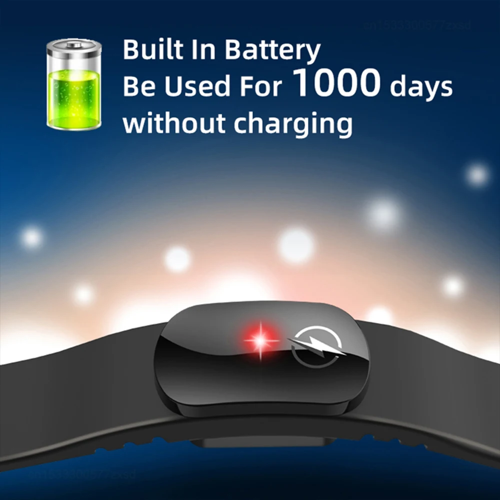 M12-SE الشتاء مكافحة ساكنة سوار الرجال النساء مقاوم للماء قابل للتعديل جسم الإنسان ثابت مزيل قابلة للشحن سوار معصم من السيليكون #5