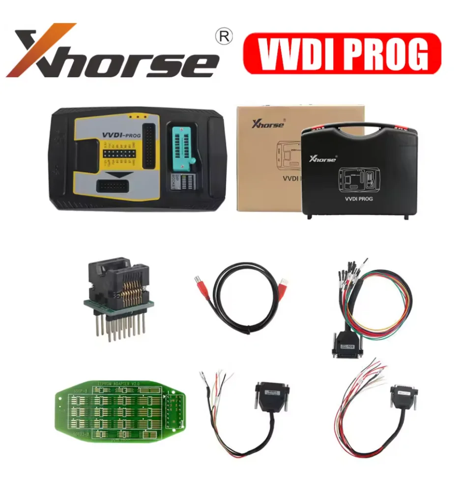 Original Xhorse VVDI-Prog ECU Programmer Auto Programmer Multi-Language Read/Write ECU MCU IMMO EEPROM Free Update